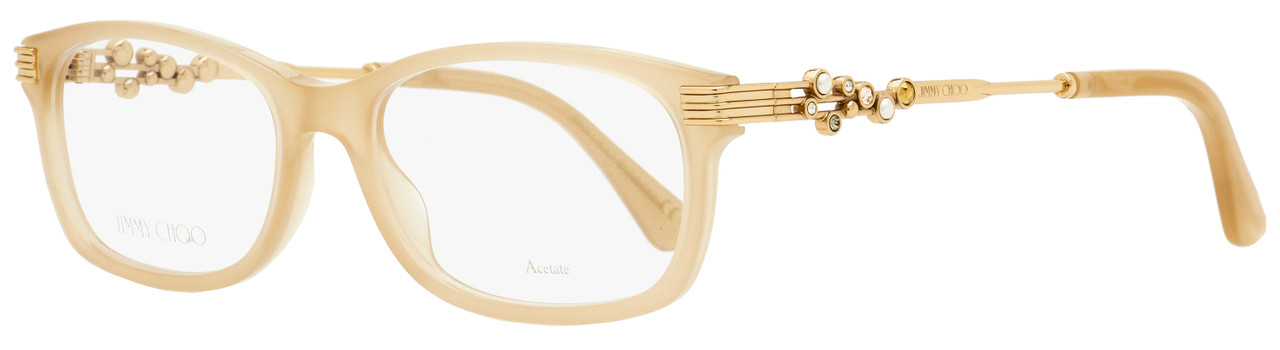 Jimmy Choo Rectangular Eyeglasses JC211 733 Peach 54mm