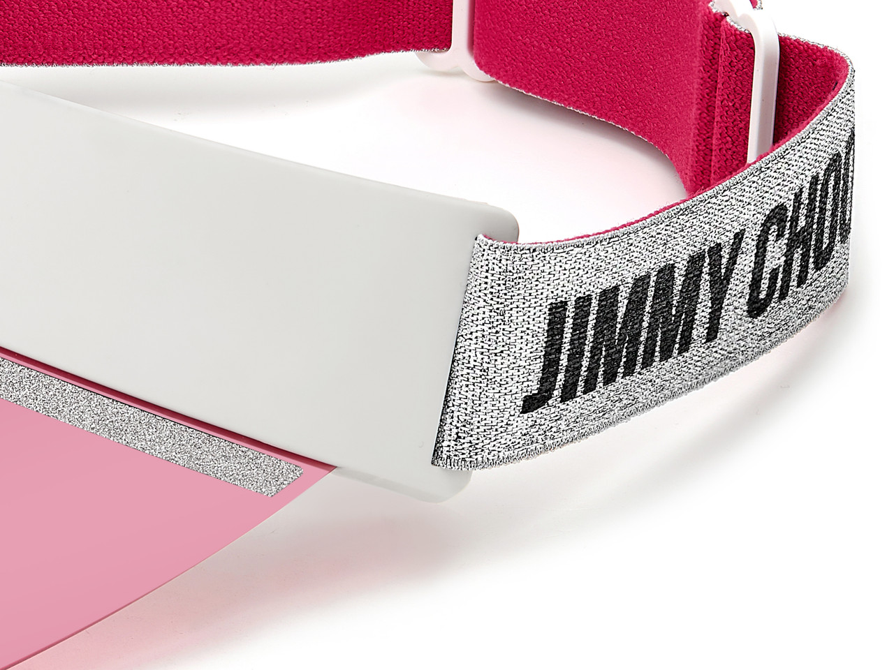 Jimmy Choo Calix Visor VK600 White/Silver/Rose