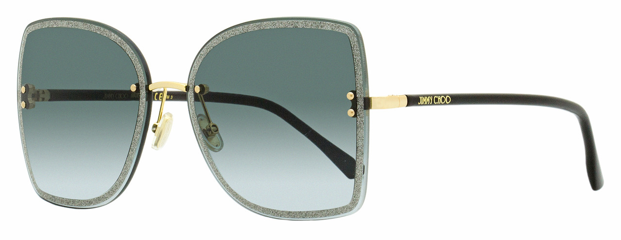 As Is Jimmy Choo 58mm Round Frame Sunglasses w/ Chain 