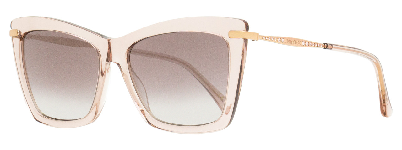 Jimmy Choo Rectangular Sady Sunglasses FWMNQ Nude 56mm