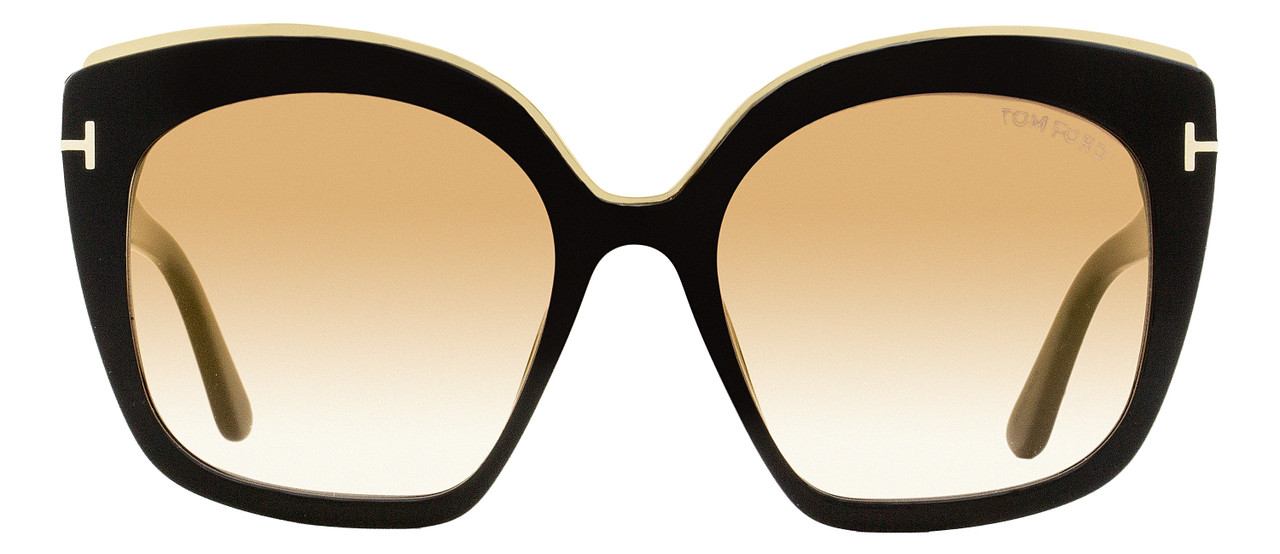 Tom Ford Butterfly Sunglasses TF944 Chantalle 01G Black/Gold 55mm