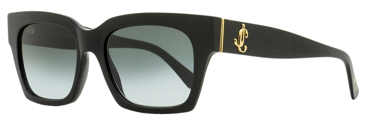 Jimmy Choo Rectangular Sunglasses Jo NS89O Black Glitter 52mm