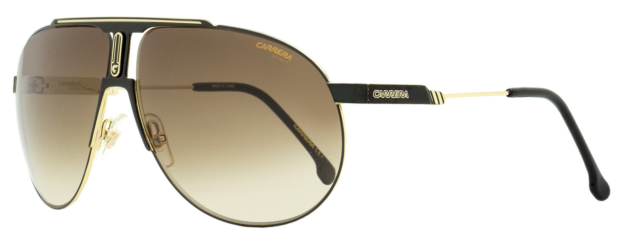  Carrera Bound Pilot Sunglasses, Black Gold/Brown