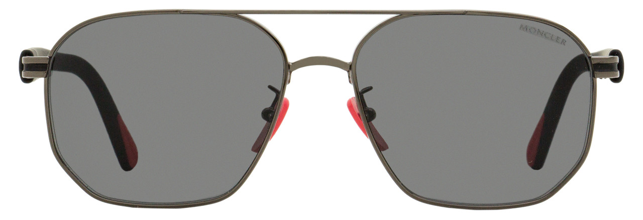 Moncler Flaperon Sunglasses ML0242H 08A Gunmetal/Black 56mm