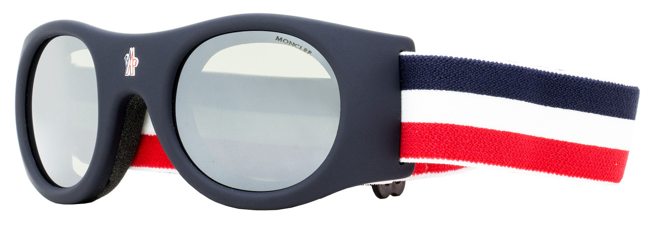 Moncler ML0051 Band Ski Goggles 92C Matte Blue