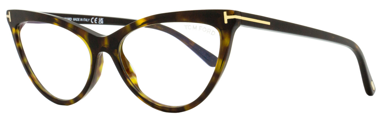 Tom Ford TF5896B Magnetic Clip-on Eyeglasses 052 Dark Havana 56mm FT5896