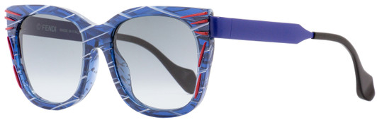 Fendi Square Sunglasses FF0204S 5OMLL Navy Blue/Multicolor 48mm 204
