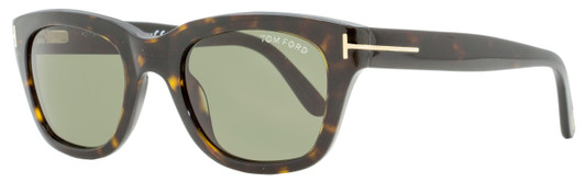 Tom Ford Rectangular Sunglasses TF237 Snowden 05J Black/Havana