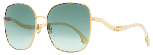 Jimmy Choo Square Mamie Sunglasses 3YGNQ Light Gold 60mm