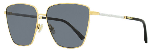 Jimmy Choo Square Mamie Sunglasses 3YGNQ Light Gold 60mm