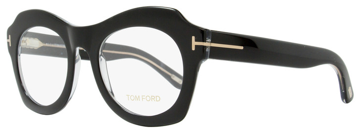 Tom Ford Oval Eyeglasses TF5360 005 Size: 49mm Black/Crystal FT5360