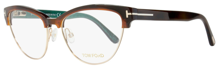 Tom Ford Cateye Eyeglasses TF5365 052 Size: 54mm Havana/Gold FT5365