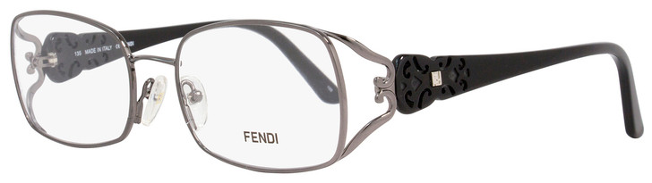 Fendi Rectangular Eyeglasses F872 035 Size: 54mm Gunmetal/Black 872