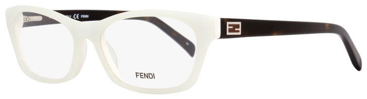 Fendi Rectangular Eyeglasses F1032 105 Size: 54mm White/Havana 1032