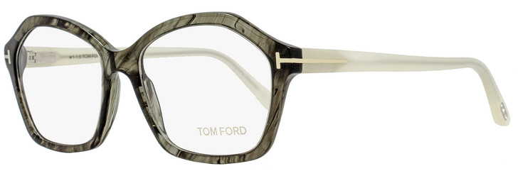 Tom Ford Butterfly Eyeglasses TF5361 020 Size: 54mm Transparent Gray/Pearl Opal FT5361