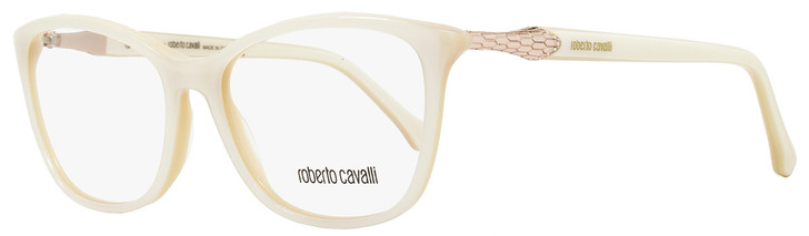 Roberto Cavalli Rectangular Eyeglasses RC952 Sadalmelik 024 Size: 54mm Ivory/Gold 952