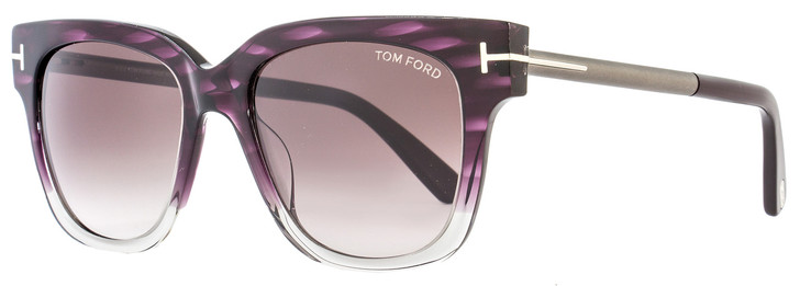 Tom Ford Square Sunglasses TF436 Tracy 83T Violet Melange/Gray FT0436