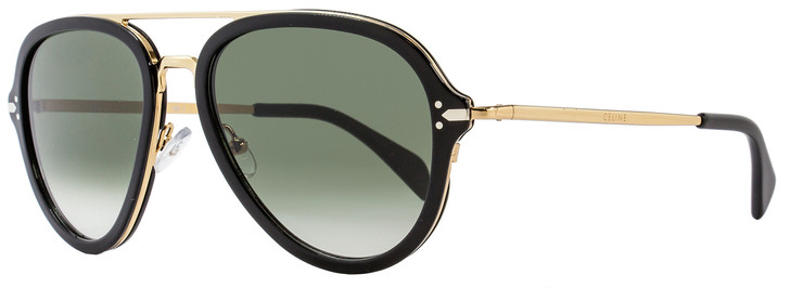 Celine Aviator Sunglasses CL41374S ANWXM Black/Gold 41374