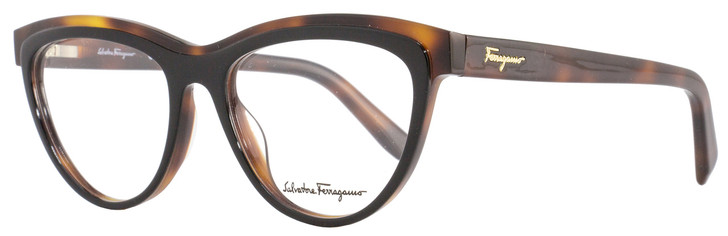 Salvatore Ferragamo Cateye Eyeglasses SF2750 006 Size: 54mm Black/Havana 2750
