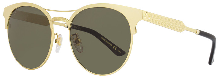 Gucci Oval Sunglasses GG0075S 003 Gold 0075