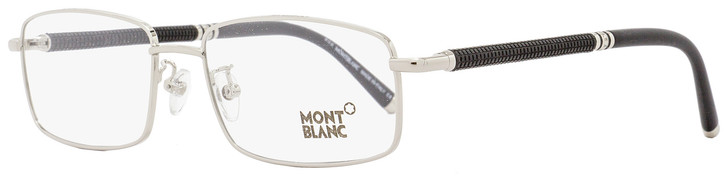 Montblanc Rectangular Eyeglasses MB396 016 Size: 55mm Palladium/Matte Black 396