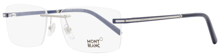 Montblanc Rimless Eyeglasses MB577F 090 Size: 60mm Navy Blue/Palladium 577