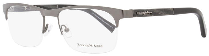 Ermenegildo Zegna Semi-Rimless Eyeglasses EZ5014 008 Size: 55mm Gunmetal/Black 5014
