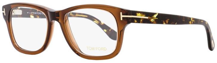 Tom Ford Rectangular Eyeglasses TF5147 050 Size: 52mm Brown/Havana FT5147