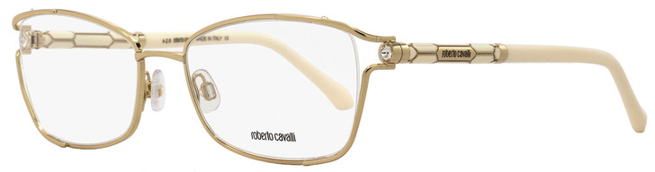 Roberto Cavalli Oval Eyeglasses RC964 Seginus A28 Size: 54mm Rose Gold/Ivory 964