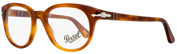 Persol Round Eyeglasses PO3052V 96 Size: 50mm Light Havana 3052