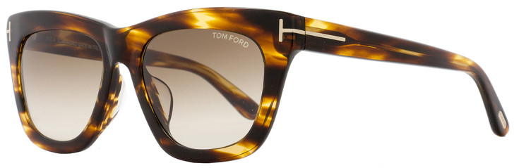 Tom Ford Rectangular Sunglasses TF361F Celina 50F Striped Brown FT0361F