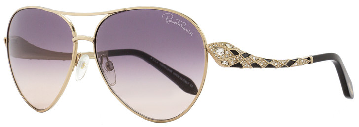 Roberto Cavalli Aviator Sunglasses RC920S-A Muphird 28B Gold/Black 920