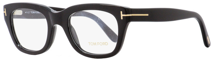 Tom Ford Rectangular Eyeglasses TF5178 001 Size: 50mm Black/Gold FT5178