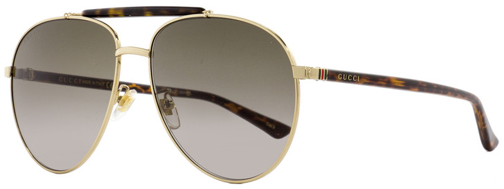 Gucci Aviator Sunglasses GG0014S 002 Gold/Havana 0014