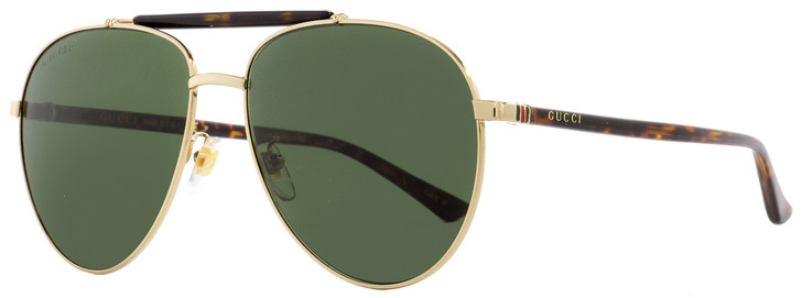 Gucci Aviator Sunglasses GG0014S 006 Gold/Havana Polarized 0014