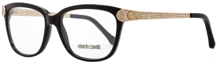 Roberto Cavalli Oval Eyeglasses RC934 Polaris 005 Size: 53mm Black/Rose Gold 934