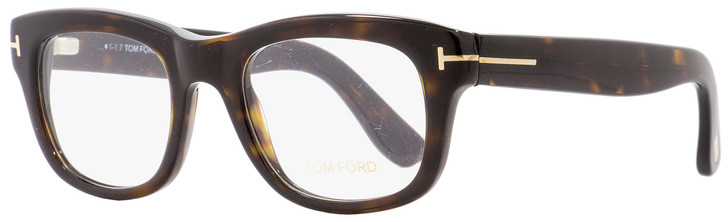 Tom Ford Rectangular Eyeglasses TF5472 052 Dark Havana 49mm FT5472