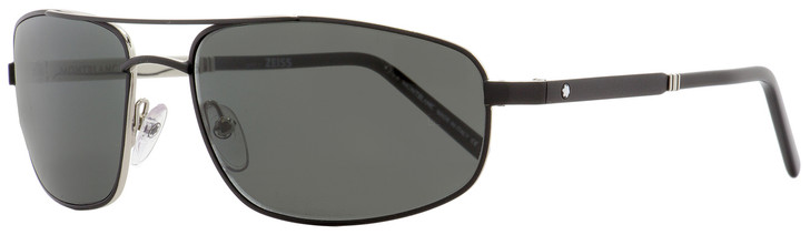 Montblanc Wrap Sunglasses MB650S 02A Matte Black/Palladium 60mm 650