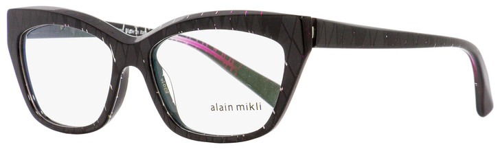 Alain Mikli Rectangular Eyeglasses A03016 F006 Black Pearlescent 53mm 3016