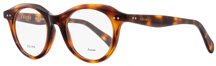 Celine Oval Eyeglasses CL41458 086 Dark Havana 45mm 41458