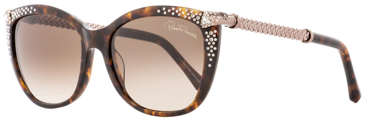 Roberto Cavalli Rectangular Sunglasses RC978S Talitha 52F Havana/Bronze 55mm 978