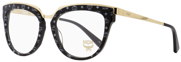 MCM Oval Eyeglasses MCM2623 006 Gold/Black/Visetos 52mm 2623