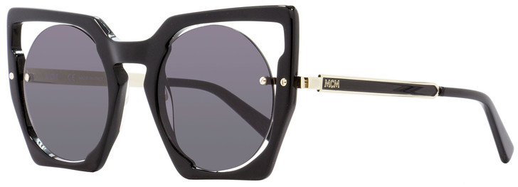 MCM Round Sunglasses MCM655S 001 Black/Gold 48mm 655