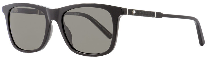 Montblanc Rectangular Sunglasses MB606S 01D Black/Palladium Polarized 54mm 606