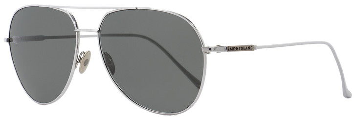 Montblanc Aviator Sunglasses MB657S 16A Palladium 61mm 657