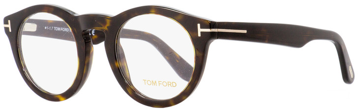 Tom Ford Round Eyeglasses TF5459 052 Dark Havana 48mm FT5459