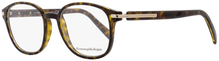 Ermenegildo Zegna Oval Eyeglasses EZ5004 052 Dark Havana/Gold 49mm 5004