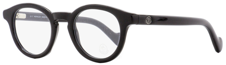 Moncler Oval Eyeglasses ML5002 001 Shiny Black 46mm 5002