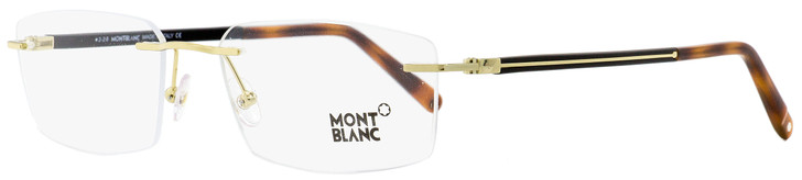 Montblanc Rimless Eyeglasses MB731 032 Gold/Black/Havana 56mm 731