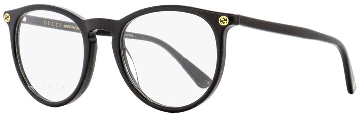 Gucci Oval Eyeglasses Gg0027o 001 Black 50mm 0027